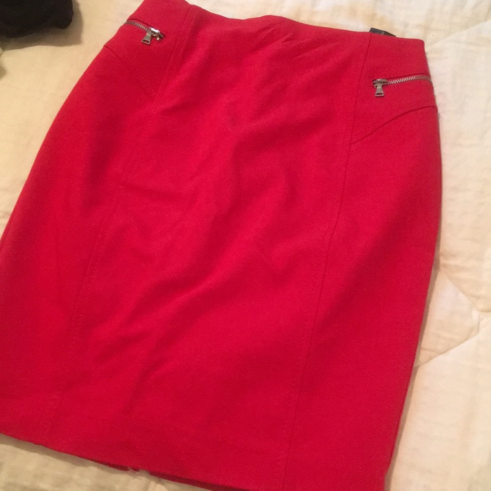 Express red pencil skirt